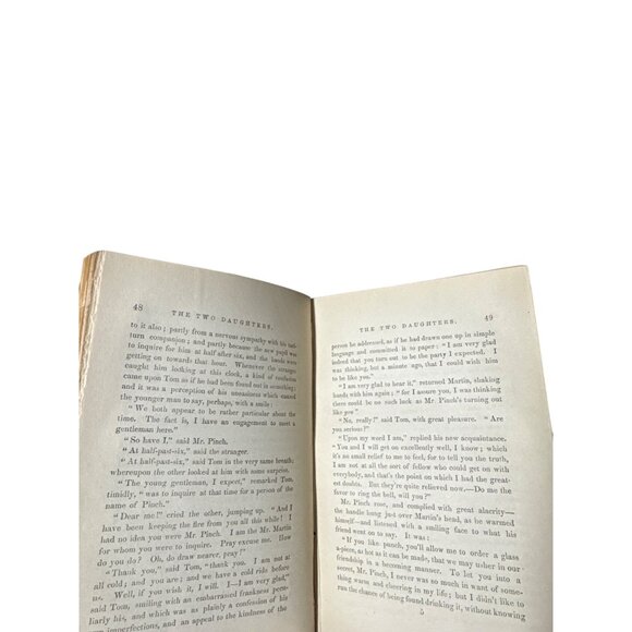 Charles Dickens Little Folks Two Daughters From The Martin Chuzzlewit Illus 1866 - Picture 9 of 14